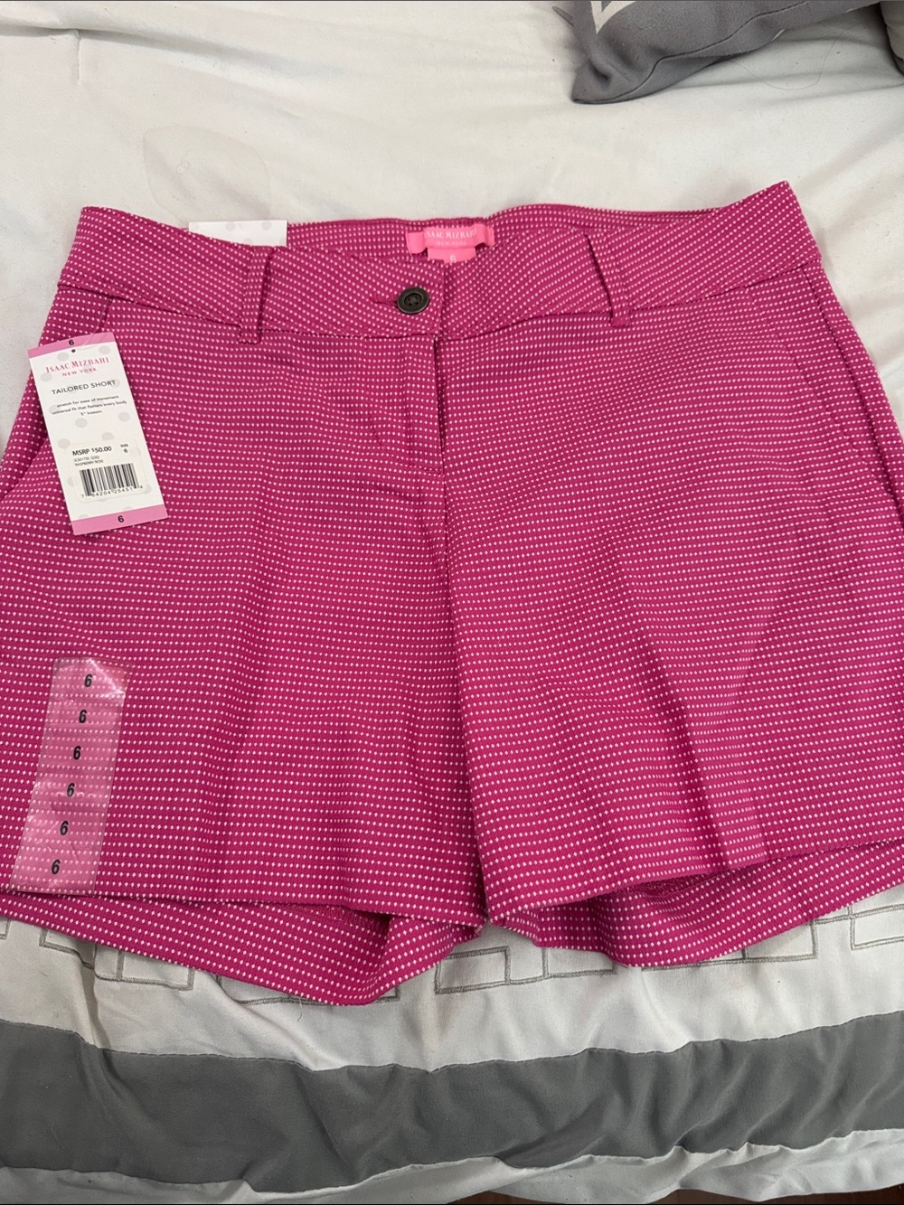 Isaac Mizrahi Raspberry Pink Tailored Shorts